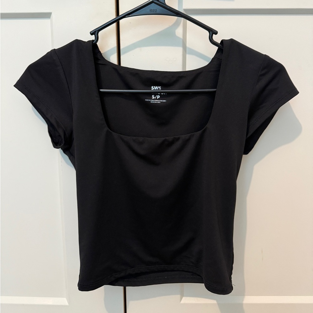 Elegant Black Crop Top